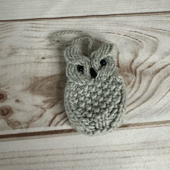 Gray Crochet Owl - 5.5" Long - Picture 1 of 3